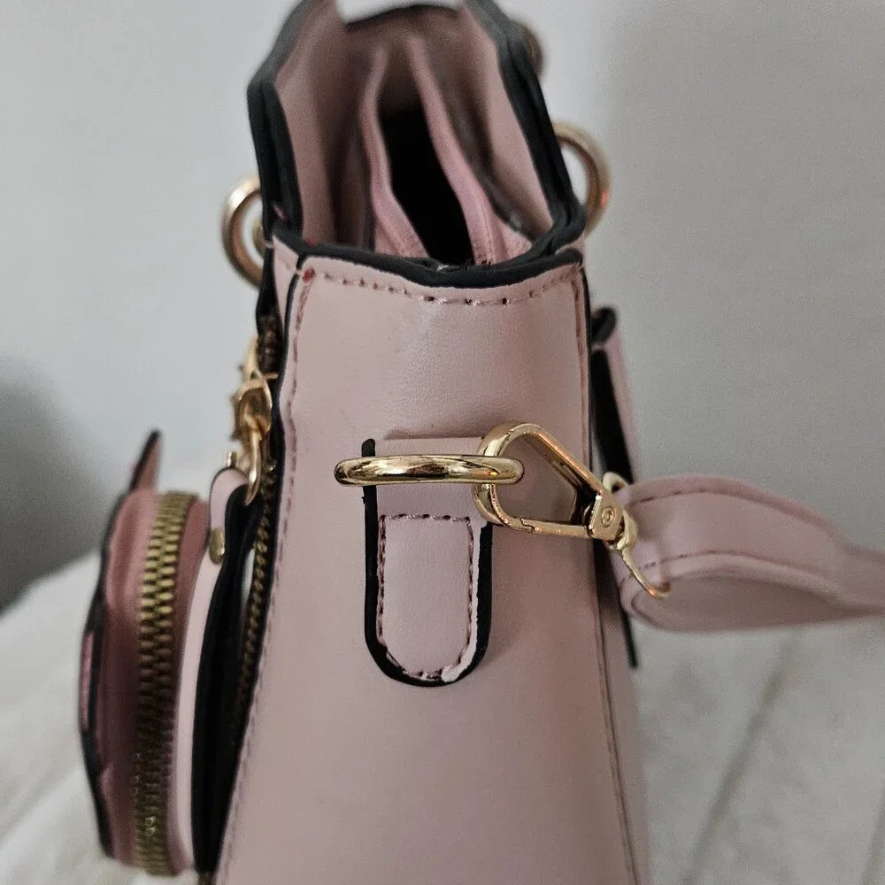 Danbaoly Pink handbag w/handles and crossbody strap NWOT